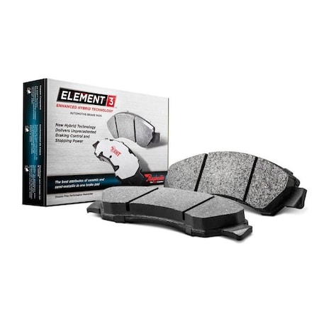 R/M Brakes BRAKE PADS OEM OE Replacement Hybrid Technology Includes Mounting Hardware EHT1679H
